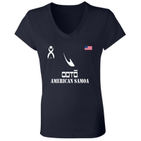 Thumbnail for OOTO - T - AMERICAN SAMOA - B6005 Ladies' Jersey V-Neck T-Shirt - 6 COLORS -