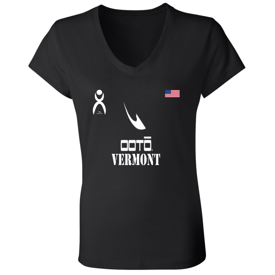 OOTO - VERMONT - B6005 Ladies' Jersey V-Neck T-Shirt - 6 COLORS -