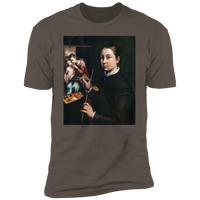 Thumbnail for SOFONISBA ANGUISSOLA - SELF PORTRAIT AT THE EASEL - ca.1556-1565 - LANCUT CASTLE / POLAND - NL3600 Premium Short Sleeve T-Shirt - 7 COLORS -