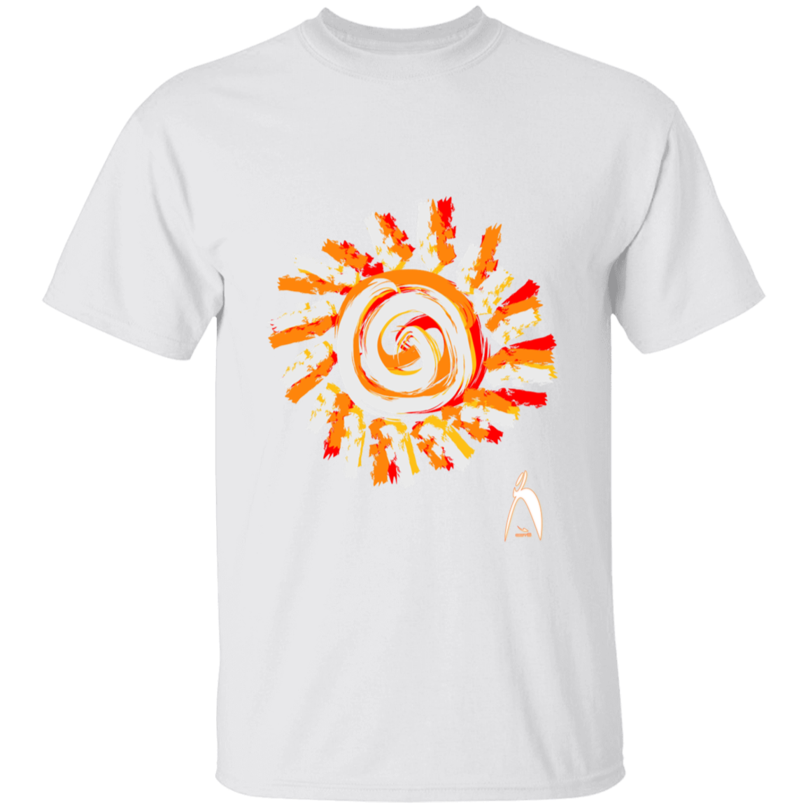 OOTO - PAINTED SUN WITH BIG STEPPIN GLYPHIC - G500B Youth 5.3 oz 100% Cotton T-Shirt - 14 COLORS -