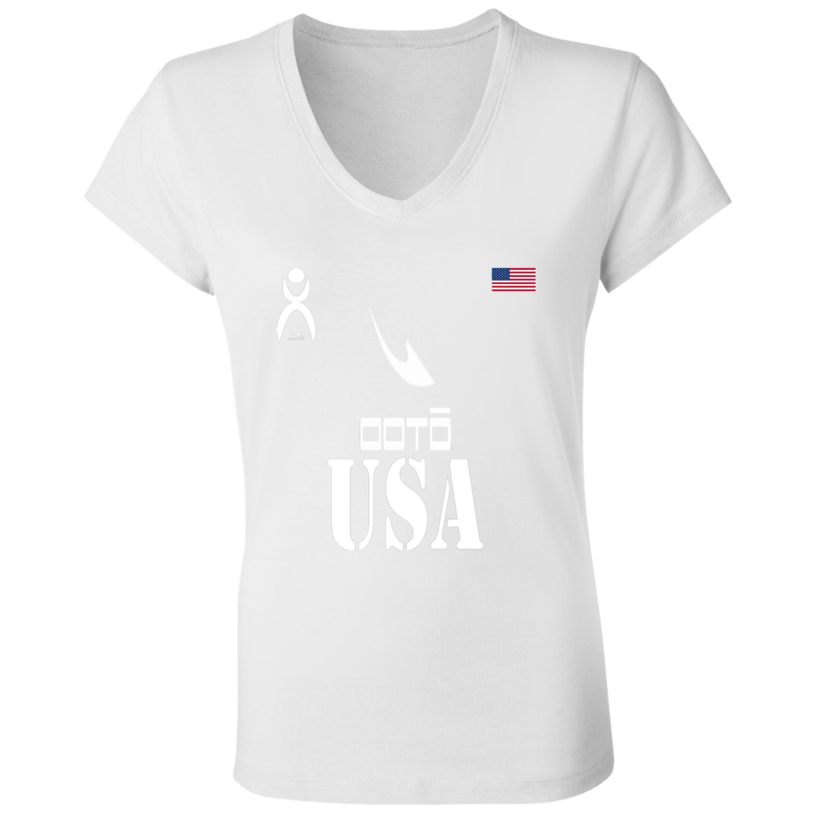 OOTO - USA - B6005 Ladies' Jersey V-Neck T-Shirt