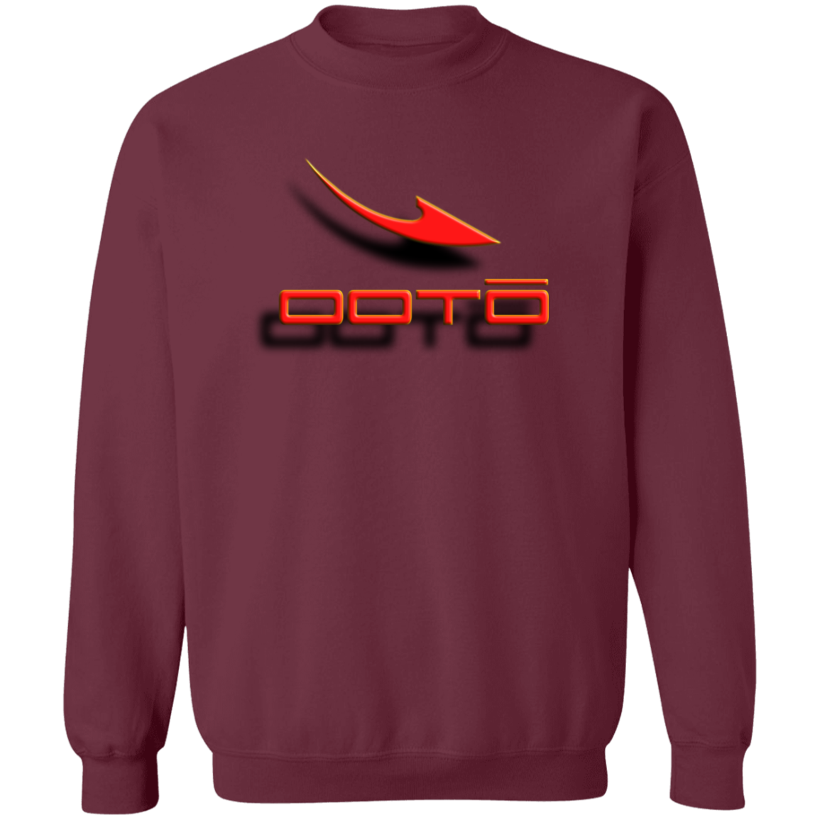 OOTO - DASH AND SHADOW 3D EFFECT - G180 Crewneck Pullover Sweatshirt - 10 COLORS -