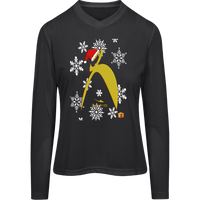 Thumbnail for BIG STEPPIN GLYPHIC SANTA - TT11WL Team 365 Womens Zone Long Sleeve Tee - 4 COLORS -