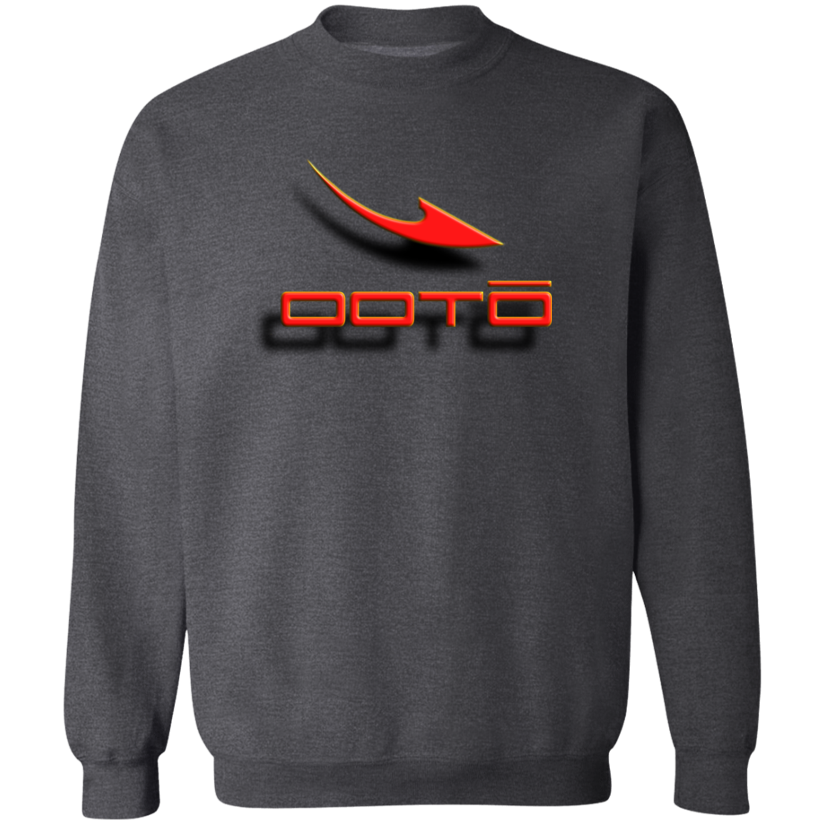 OOTO - DASH AND SHADOW 3D EFFECT - G180 Crewneck Pullover Sweatshirt - 10 COLORS -