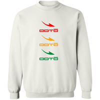 Thumbnail for OOTO - DASHES EN TRI COLOR X 3 - G180 Crewneck Pullover Sweatshirt - 4 COLORS -