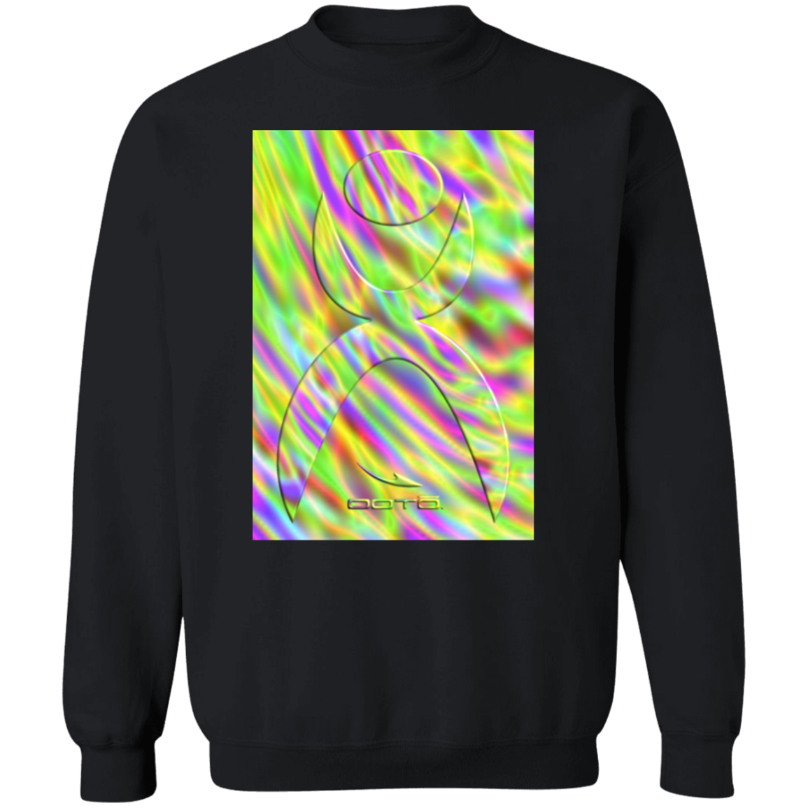 OOTO - GLYPHIC EN GLASS NEON TIDE G180 Crewneck Pullover Sweatshirt - 1 COLOR -