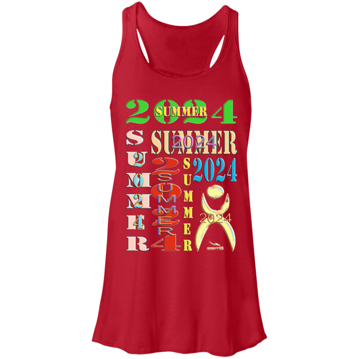 MO JUNE, JULY 2024 - Ladies B8800 Flowy Racerback Tank - 8 COLORS -