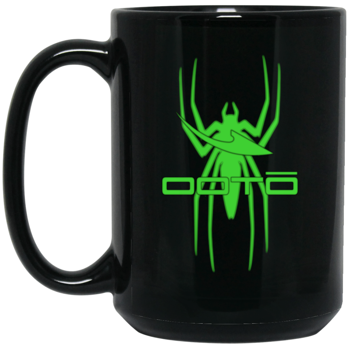 OOTO -DASH AND SPIDER 2 - BM15OZ 15 oz. Black Mug - 1 COLOR -