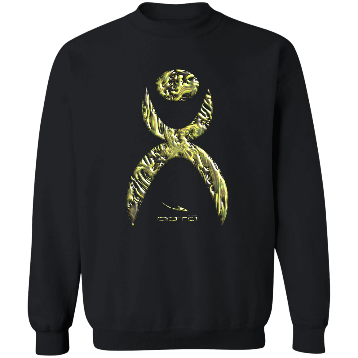 OOTO - GLYPHIC EN YELLOWED MESS HALTED PHASE - G180 Crewneck Pullover Sweatshirt - 4 COLORS -