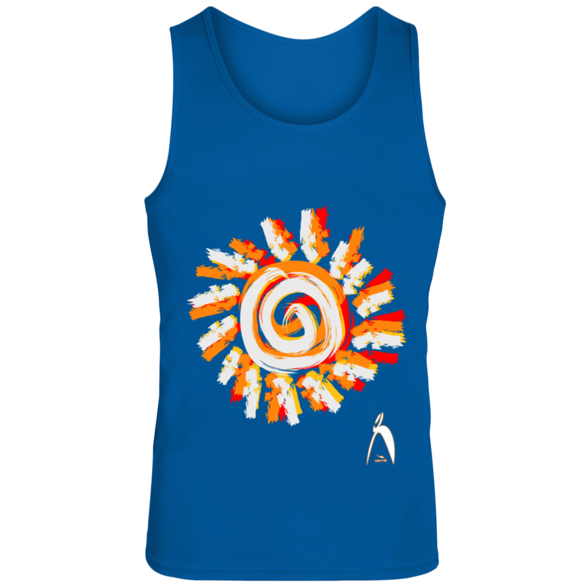 PAINTED SUN WITH BIG STEPPIN GLYPHIC - CLOSEOUT - 703 Moisture-Wicking Training Tank - 5 COLORS -