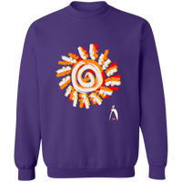 Thumbnail for OOTO - PAINTED SUN WITH BIG STEPPIN GLYPHIC - G180 Crewneck Pullover Sweatshirt - 10 COLORS -