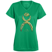 Thumbnail for GLYPHIC EN YELLOWED MESS HALTED PHASE - 1790 Ladies’ Moisture-Wicking V-Neck Tee - 5 COLORS -