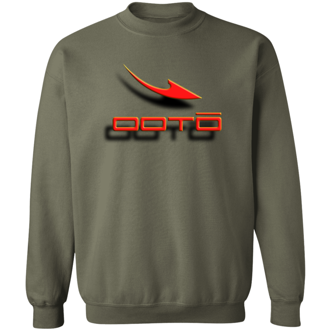 OOTO - DASH AND SHADOW 3D EFFECT - G180 Crewneck Pullover Sweatshirt - 10 COLORS -