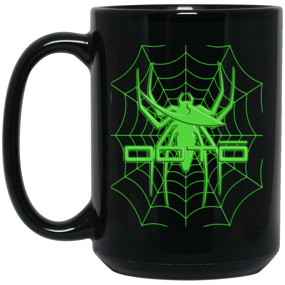 OOTO - DASH AND SPIDER 3 - BM15OZ 15 oz. Black Mug - 1 COLOR -