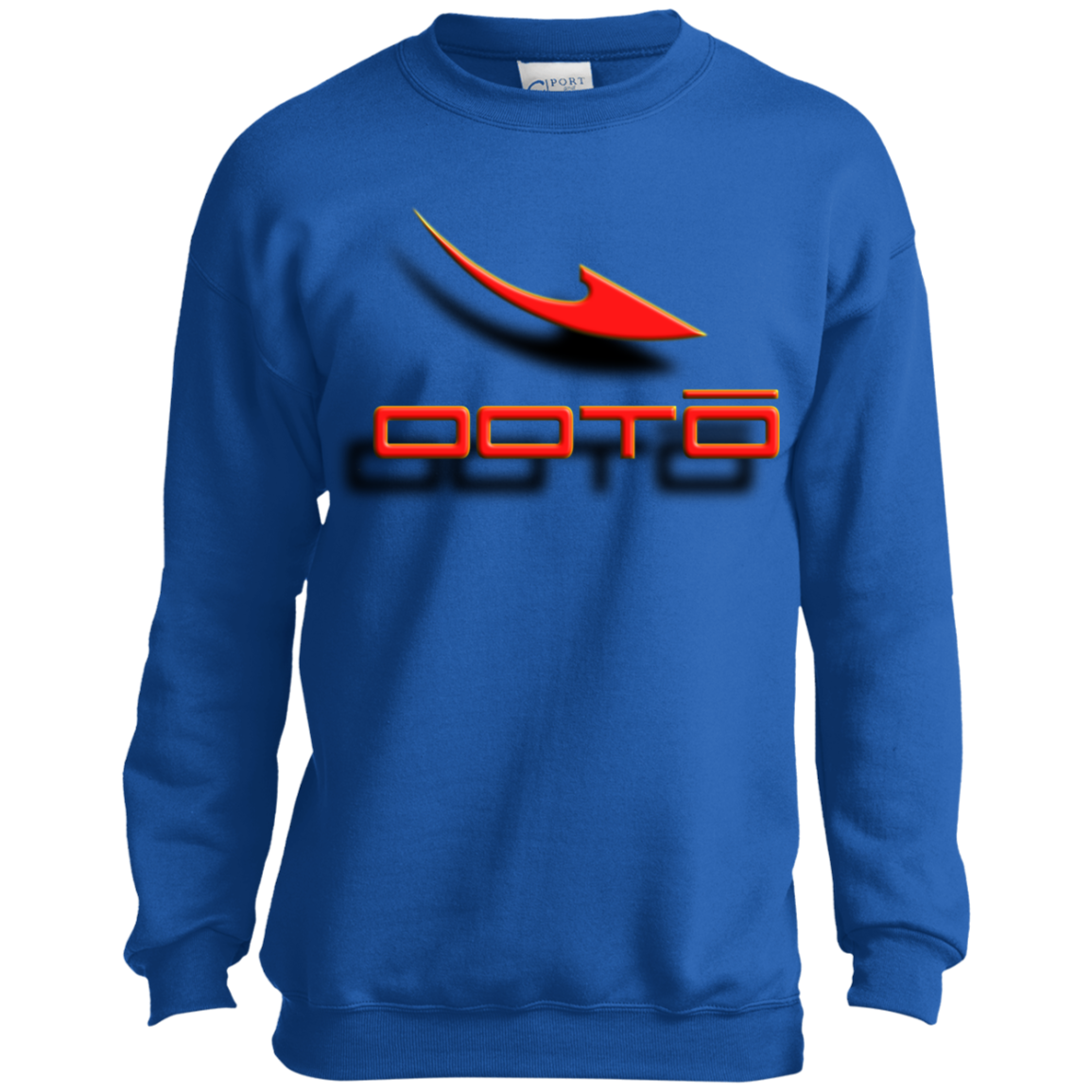 OOTO - DASH AND SHADOW - 3D EFFECT - PC90Y Youth Crewneck Sweatshirt - 2 COLORS -