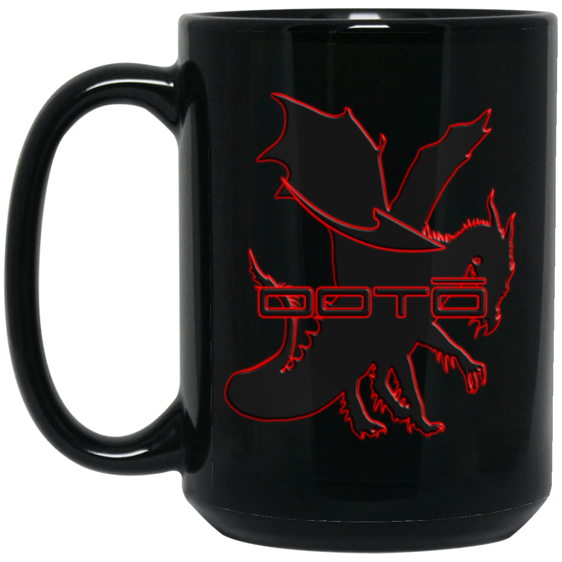 OOTO - DASH AND DRAGON - BM15OZ 15 oz. Black Mug - 1 COLOR -