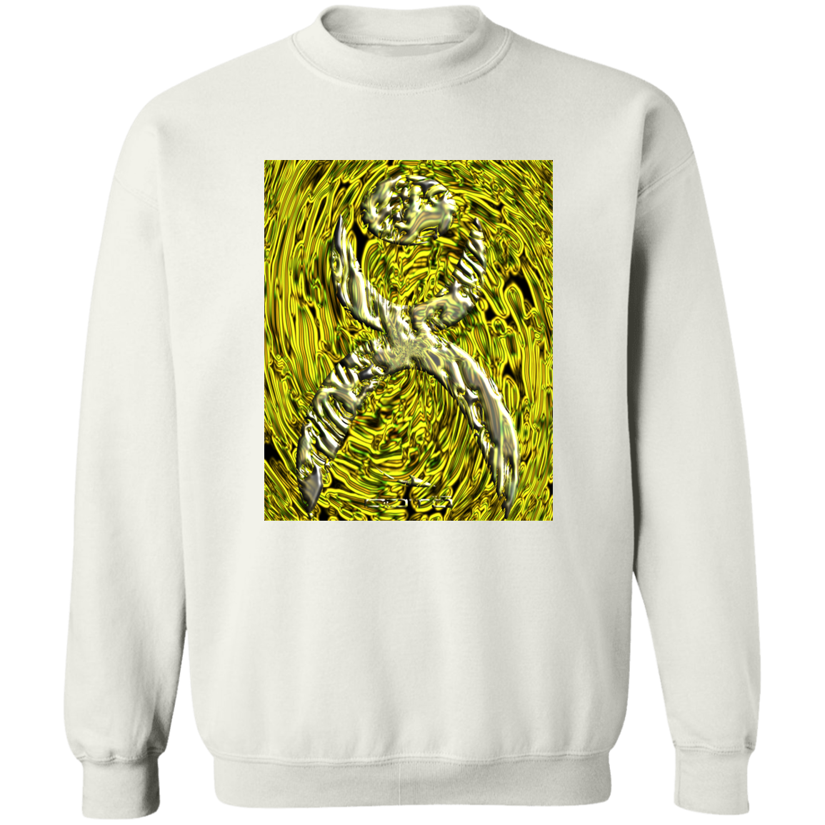 OOTO - GLYPHIC EN YELLOWED MESS HALTED PHASE X 2 - W YMB G180 Crewneck Pullover Sweatshirt - 4 COLORS -