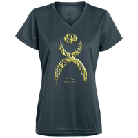 Thumbnail for GLYPHIC EN YELLOWED MESS HALTED PHASE - 1790 Ladies’ Moisture-Wicking V-Neck Tee - 5 COLORS -