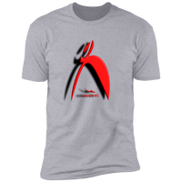 Thumbnail for BIG STEPPIN GLYPHIC AND SHADOW 3D EFFECT - NL3600 Premium Short Sleeve T-Shirt - 11 COLORS -