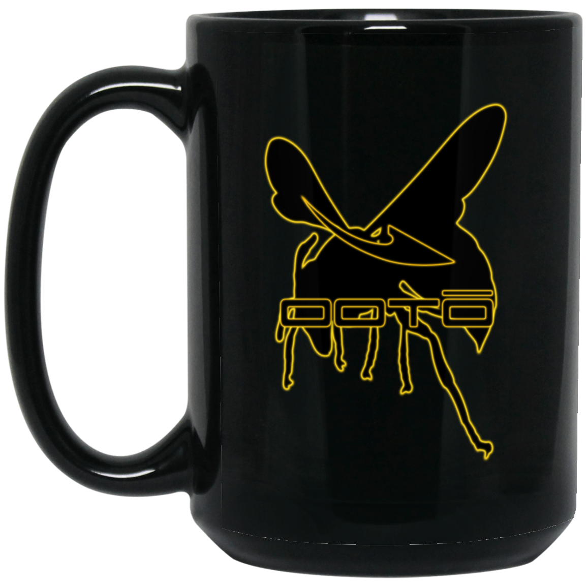 OOTO - DASH AND HORNET BLACK - BM15OZ 15 oz. Black Mug - 1 COLOR -