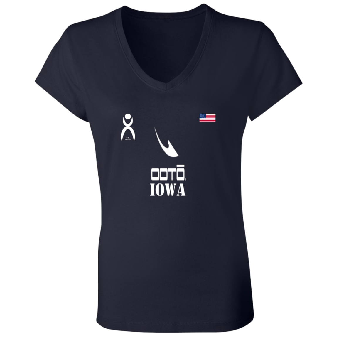 OOTO - IOWA - B6005 Ladies' Jersey V-Neck T-Shirt - 6 COLORS -