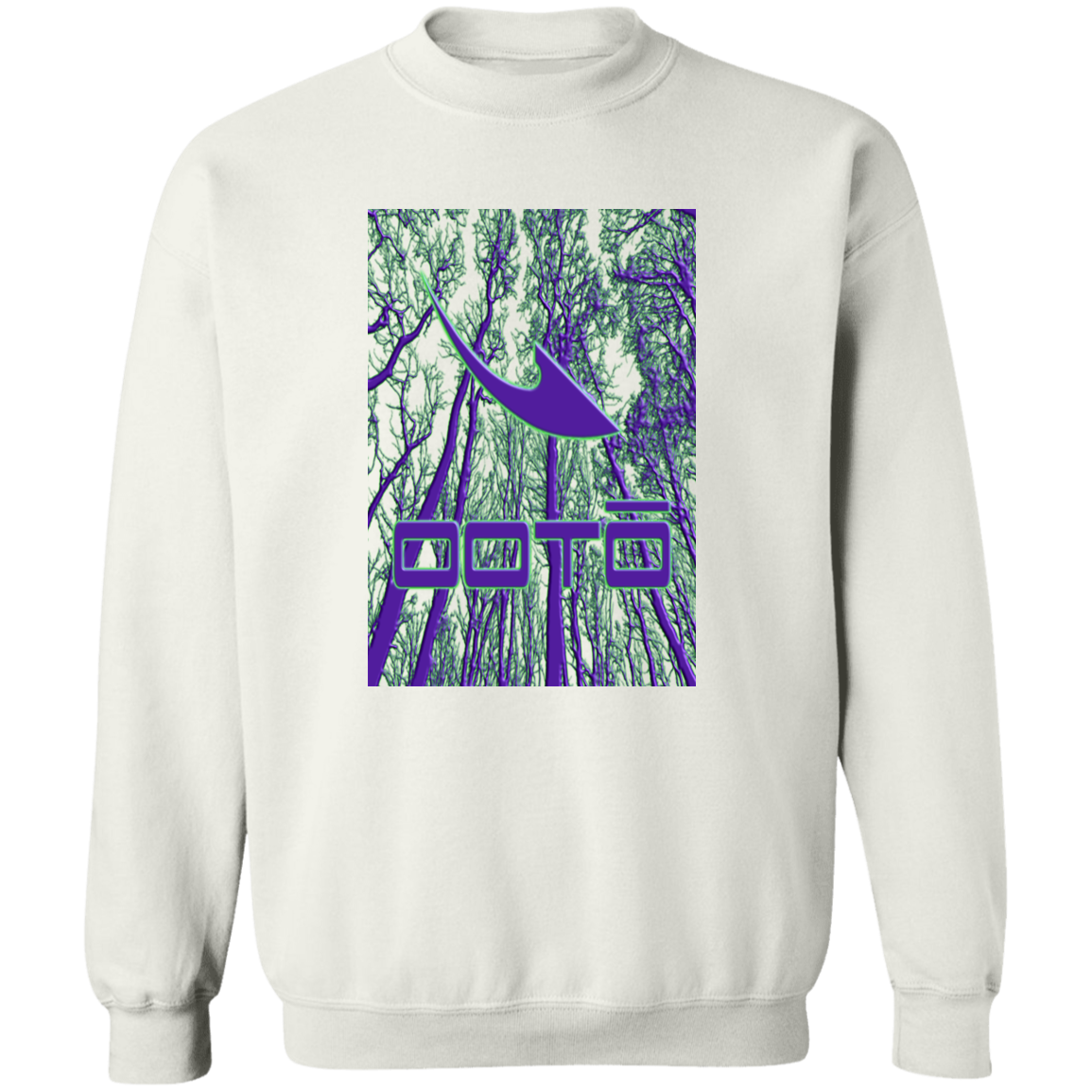 OOTO - DASH EN EERIE TREES PURPLE - G180 Crewneck Pullover Sweatshirt - 2 COLORS -