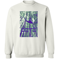 Thumbnail for OOTO - DASH EN EERIE TREES PURPLE - G180 Crewneck Pullover Sweatshirt - 2 COLORS -