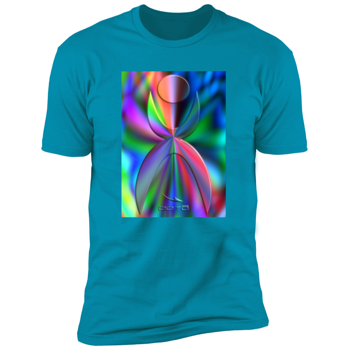 GLYPHIC EN GLASS PRISMATIC - NL3600 Premium Short Sleeve T-Shirt - 8 COLORS -