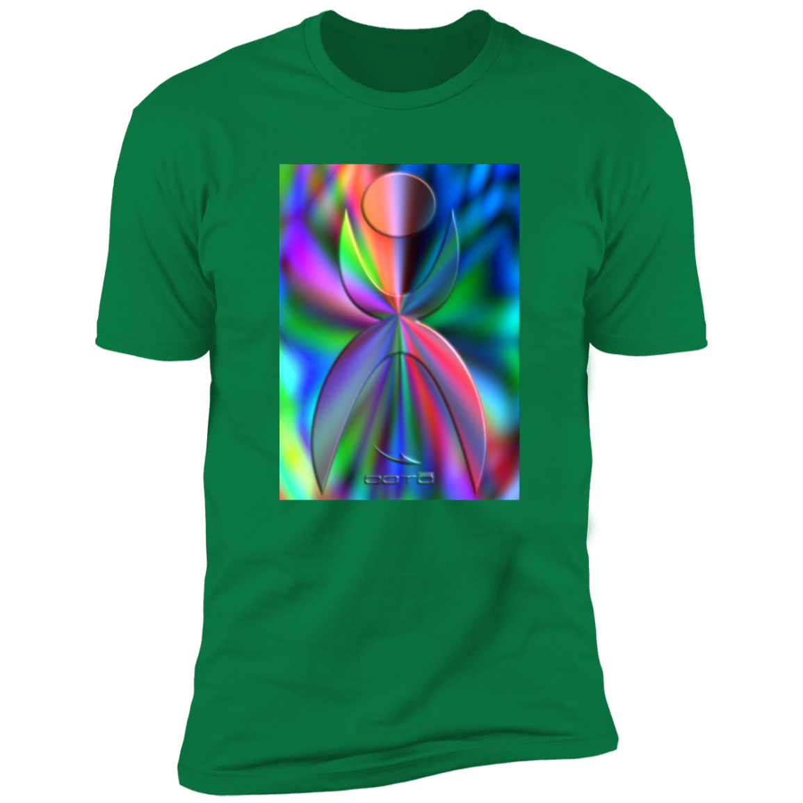 GLYPHIC EN GLASS PRISMATIC - NL3600 Premium Short Sleeve T-Shirt - 8 COLORS -