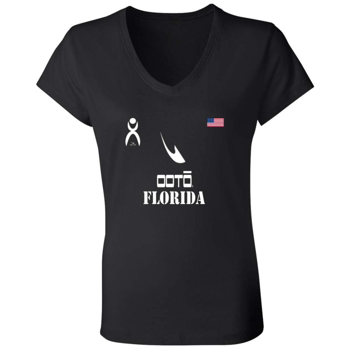 OOTO - FLORIDA - B6005 Ladies' Jersey V-Neck T-Shirt - 6 COLORS -