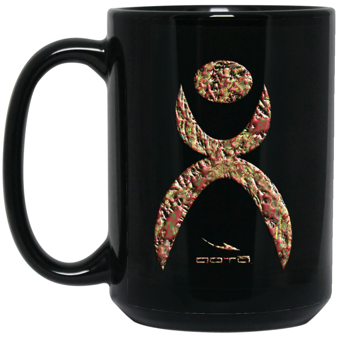 OOTO - GLYPHIC EN HALTED PHASE X2 NB BM15OZ 15 oz. Black Mug - 1 COLOR -