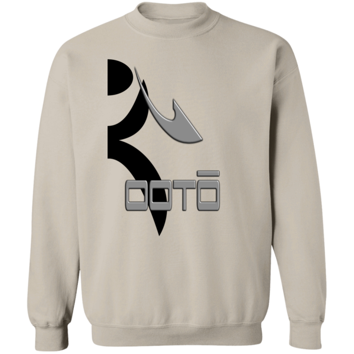 OOTO - HALF GLYPHIC GRAY DASH - G180 Crewneck Pullover Sweatshirt - 9 COLORS -