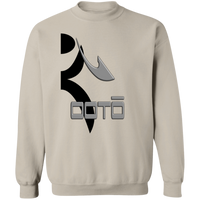 Thumbnail for OOTO - HALF GLYPHIC GRAY DASH - G180 Crewneck Pullover Sweatshirt - 9 COLORS -