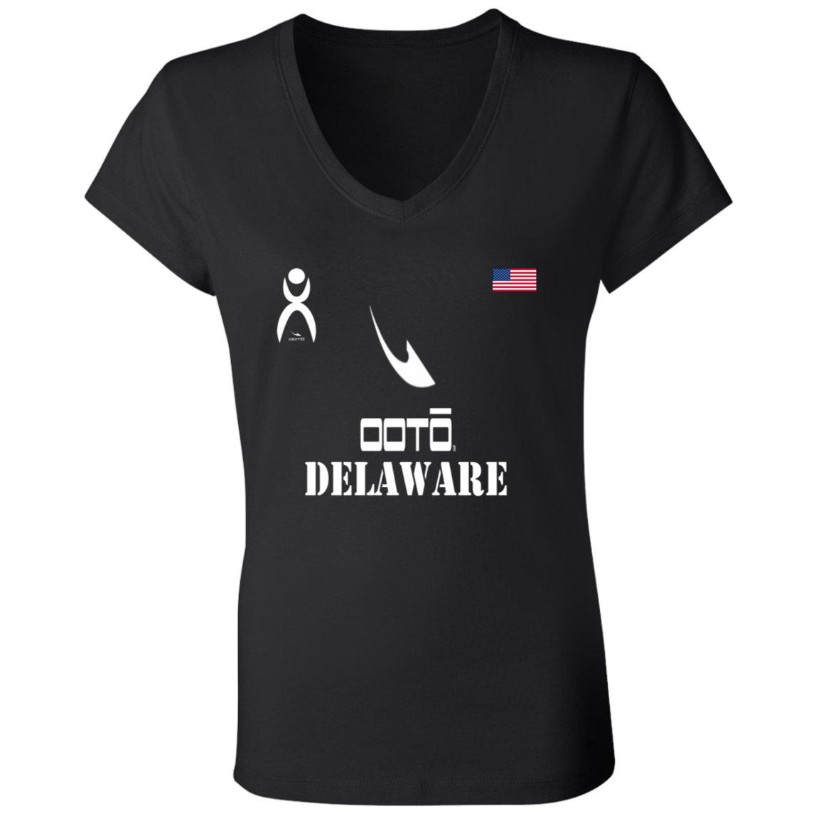 OOTO - DELAWARE - B6005 Ladies' Jersey V-Neck T-Shirt - 6 COLORS -