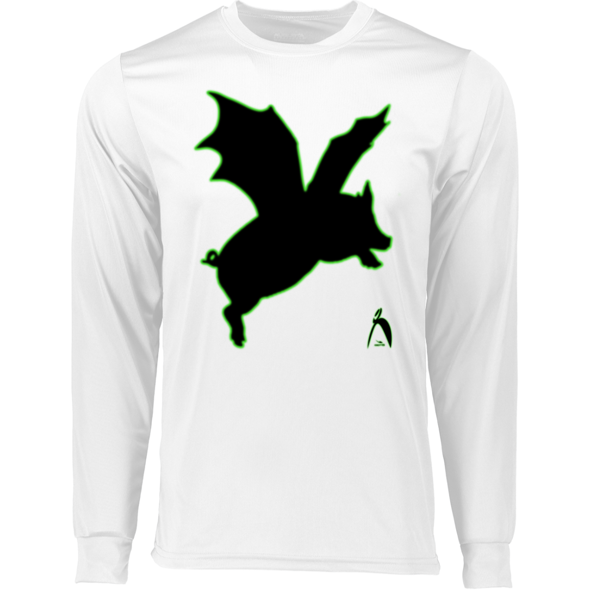 THE DREADED PIG BAT (WILBUR STRIKES) - 788 Long Sleeve Moisture-Wicking Tee - 2 COLORS -