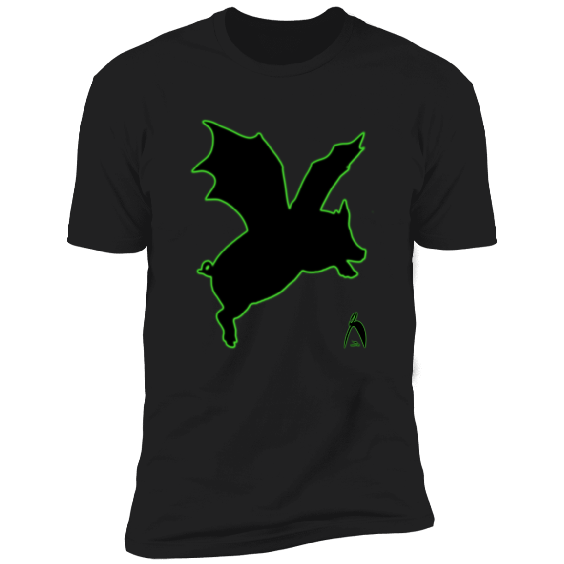 THE DREADED PIG BAT (WILBUR STRIKES) - NL3600 Premium Short Sleeve T-Shirt - 2 COLORS -