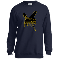 Thumbnail for OOTO - DASH AND HORNET BLACK - PC90Y Youth Crewneck Sweatshirt - 5 COLORS -