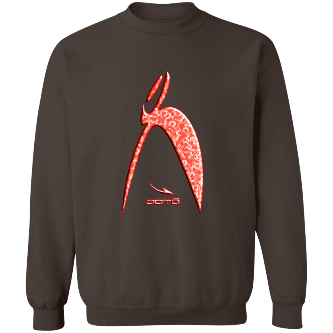 OOTO - BIG STEPPIN GLYPHIC NEON RINGS RED - G180 Crewneck Pullover Sweatshirt - 10 COLORS -