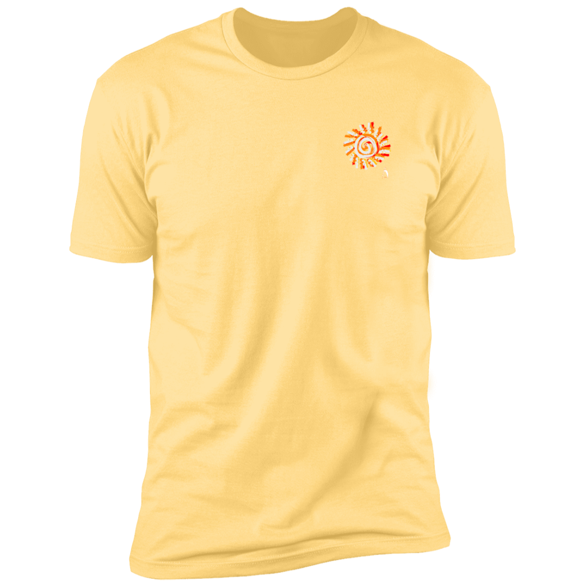 PAINTED SUN WITH BIG STEPPIN GLYPHIC - NL3600 Premium Short Sleeve T-Shirt - 12 COLORS -