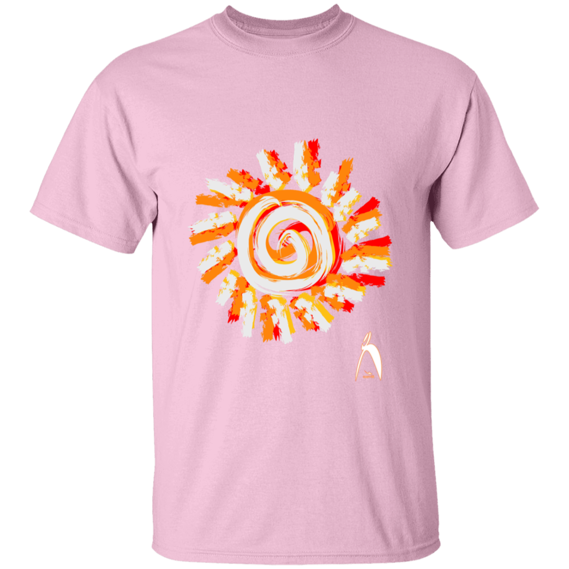 OOTO - PAINTED SUN WITH BIG STEPPIN GLYPHIC - G500B Youth 5.3 oz 100% Cotton T-Shirt - 14 COLORS -