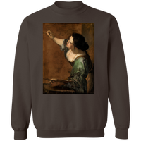 Thumbnail for ARTEMISIA GENTILESCHI - CIRCA 1638-1639 - Self Portrait as the Allegory of Painting - G180 Crewneck Pullover Sweatshirt - 4 COLORS -