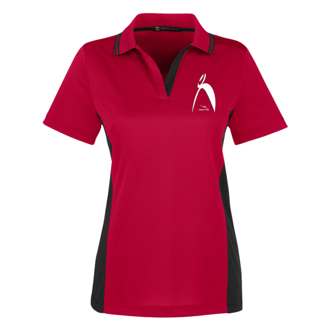 OOTO - BIG STEPPIN GLYPHIC - SM M386W Harriton Womens Colorblock Polo - 4 COLORS -