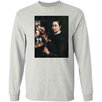 Thumbnail for SOFONISBA ANGUISSOLA - SELF PORTRAIT AT THE EASEL - ca.1556-1565 - LANCUT CASTLE / POLAND - G240 LS Ultra Cotton T-Shirt - 7 COLORS -