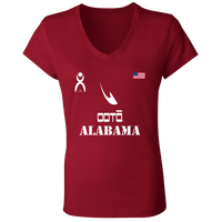 Thumbnail for OOTO - ALABAMA - B6005 Ladies' Jersey V-Neck T-Shirt - 6 COLORS -