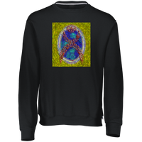 Thumbnail for OOTO - GLYPHIC EN HALTED PHASE OVER NEW LIFE IRIDESCENT POOL - 998HBB Youth Dri-Power Fleece Crewneck Sweatshirt