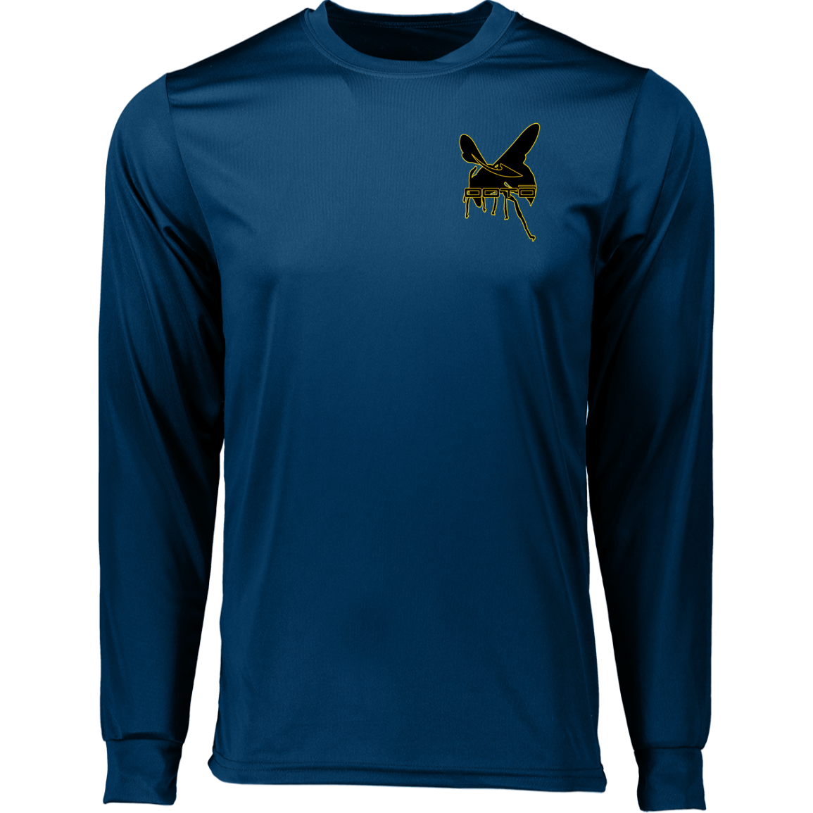 DASH AND HORNET BLACK - 788 Long Sleeve Moisture-Wicking Tee - 6 COLORS -