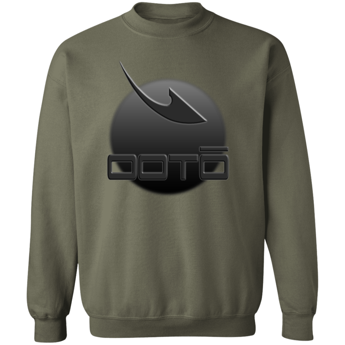 OOTO - DASH EN BLACK DARK MOON -  G180 Crewneck Pullover Sweatshirt - 13 COLORS -