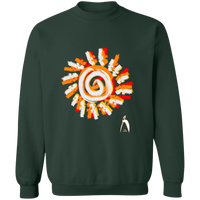 Thumbnail for OOTO - PAINTED SUN WITH BIG STEPPIN GLYPHIC - G180 Crewneck Pullover Sweatshirt - 10 COLORS -