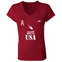 Thumbnail for OOTO - USA - B6005 Ladies' Jersey V-Neck T-Shirt - 6 COLORS -