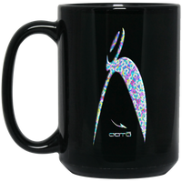 Thumbnail for OOTO - BIG STEPPIN HAPPILY GLYPHIC - BM15OZ 15 oz. Black Mug - 1 COLOR -